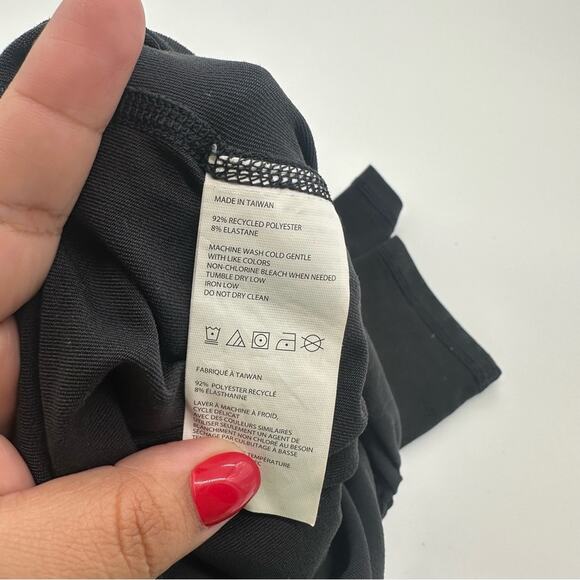 Prana Black Leggings with Stretchy Fabric and Wide Waistband - Picture 9 of 9